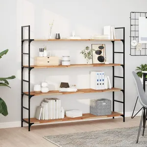 vidaXL Étagères flottantes 3 pcs 120x30x2 cm acacia massif à l'huile pas cher