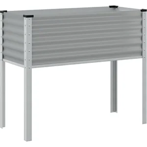 vidaXL - Plantenbak - 100x41x90 - cm - staal - grijs pas cher