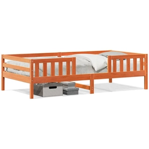 vidaXL Cadre de lit cire marron 80x200 cm bois de pin massif pas cher