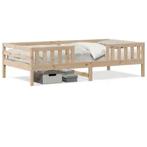 vidaXL Cadre de lit 90x200 cm bois de pin massif pas cher