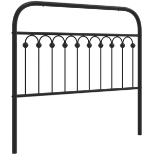 vidaXL Tête de lit métal noir 107 cm pas cher