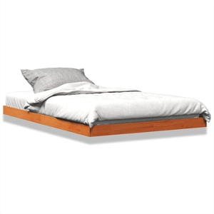 Comparateur de prix : vidaXL Cadre de lit cire marron 120x190 cm bois de pin massif