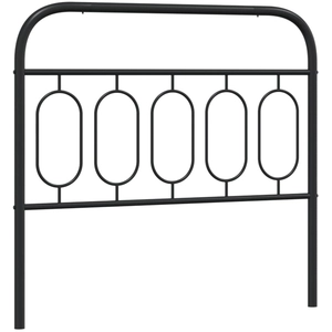 vidaXL Tête de lit métal noir 107 cm pas cher