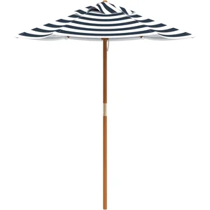 Parasol de jardin pour enfants avec poteau en bois Ø120x140 cm vidaXL pas cher