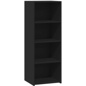vidaXL Buffet haut noir 45x41x124 cm bois d'ingénierie pas cher