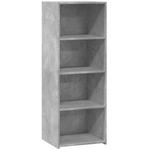 vidaXL Buffet haut gris béton 45x41x124 cm bois d'ingénierie pas cher