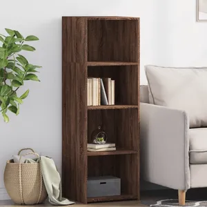 vidaXL Buffet haut chêne marron 40x41x124 cm bois d'ingénierie pas cher