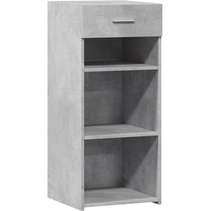 vidaXL Buffet gris béton 40x42,5x93 cm bois d'ingénierie pas cher