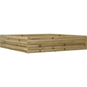 vidaXL Jardinière 110x110x23 cm bois de pin imprégné pas cher