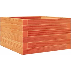 vidaXL Jardinière cire marron 40x40x23 cm bois de pin massif pas cher