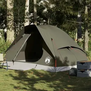 Comparateur de prix : vidaXL Tente de camping à dôme 4 personnes marron imperméable