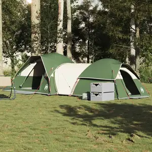 vidaXL Tente de camping 5 personnes vert imperméable pas cher