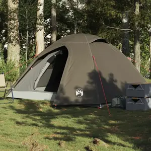 Comparateur de prix : vidaXL Tente de camping à dôme 3 personne marron imperméable