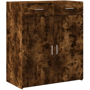 vidaXL Buffet chêne fumé 80x42,5x93 cm bois d'ingénierie pas cher