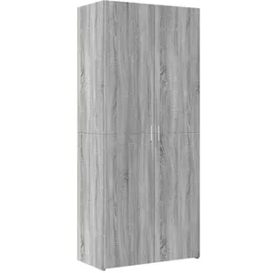 vidaXL Buffet haut sonoma gris 80x42,5x185 cm bois d'ingénierie