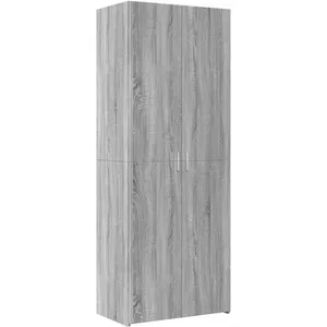 vidaXL Buffet haut sonoma gris 70x42,5x185 cm bois d'ingénierie