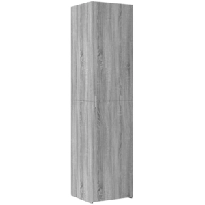 vidaXL Buffet haut sonoma gris 45x42,5x185 cm bois d'ingénierie pas cher