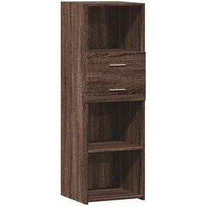 vidaXL Buffet haut chêne marron 40x42,5x124 cm bois d'ingénierie pas cher