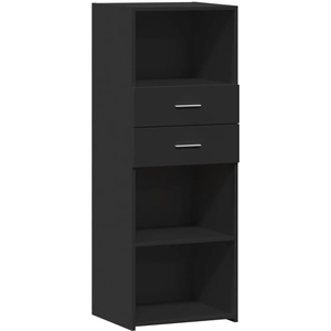 vidaXL Buffet haut noir 45x42,5x124 cm bois d'ingénierie pas cher