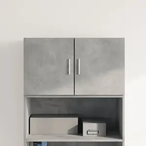 vidaXL Armoire murale gris béton 70x42,5x40 cm bois d'ingénierie pas cher