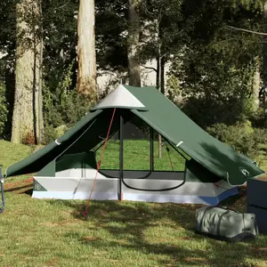 Comparateur de prix : vidaXL Tente de camping 2 personnes vert imperméable