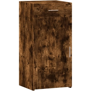 vidaXL Buffet chêne fumé 45x42,5x93 cm bois d'ingénierie pas cher