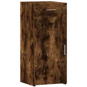 vidaXL Buffet chêne fumé 40x42,5x93 cm bois d'ingénierie pas cher
