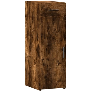 vidaXL Buffet chêne fumé 30x42,5x93 cm bois d'ingénierie
