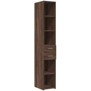 Comparateur de prix : vidaXL Buffet haut chêne marron 30x42,5x185 cm bois d'ingénierie