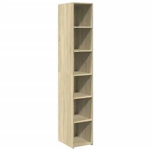 vidaXL Buffet haut chêne sonoma 30x41x185 cm bois d'ingénierie pas cher