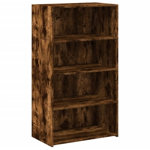 vidaXL Buffet haut chêne fumé 70x41x124 cm bois d'ingénierie pas cher