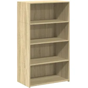 vidaXL Buffet haut chêne sonoma 70x41x124 cm bois d'ingénierie pas cher