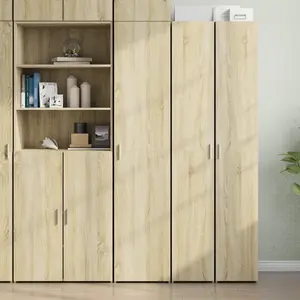 Comparateur de prix : vidaXL Buffet haut chêne sonoma 40x42,5x185 cm bois d'ingénierie
