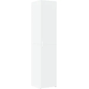 Comparateur de prix : vidaXL Buffet haut blanc 40x42,5x185 cm bois d'ingénierie