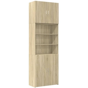 vidaXL Buffet haut chêne sonoma 80x42,5x249 cm bois d'ingénierie