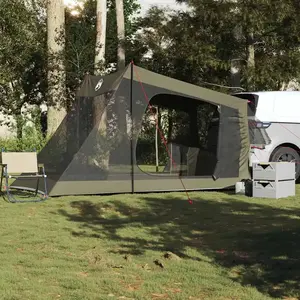 vidaXL Tente de voiture 2 personnes vert olive imperméable pas cher