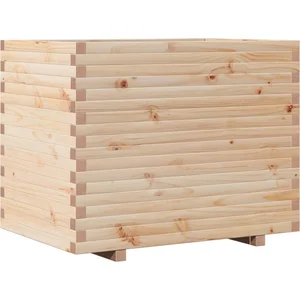 vidaXL Jardinière 90x60x72,5 cm bois de pin massif pas cher