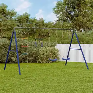 vidaXL Jeu de balançoire extérieur avec balançoires trapèze et échelle pas cher