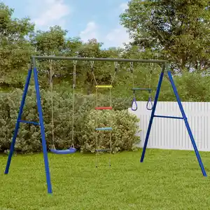 vidaXL Jeu de balançoire extérieur avec balançoire trapèze et échelle pas cher