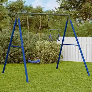 vidaXL Ensemble de balançoire d'extérieur avec balançoire et trapèze pas cher