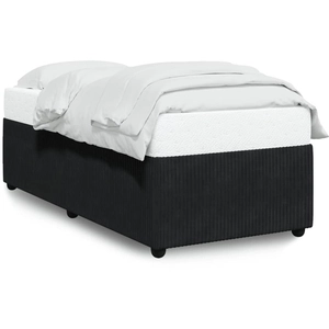vidaXL Vidaxl Cadre De Lit Sans Matelas Noir 90x200 Cm Velours pas cher
