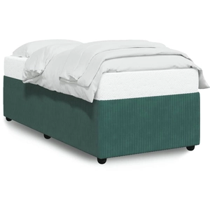 vidaXL Cadre de lit Vert foncé 90x200 cm Velours pas cher