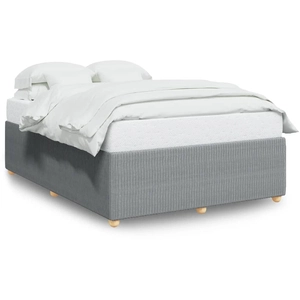 vidaXL Vidaxl Cadre De Lit Sans Matelas Gris Clair 180x200 Cm Tissu pas cher