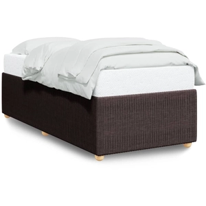 vidaXL Cadre de lit sans matelas marron foncé 120x200 cm tissu pas cher