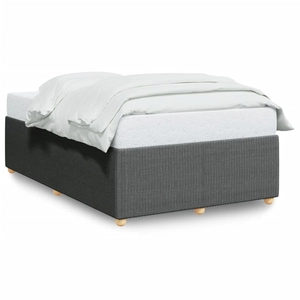vidaXL Cadre de lit sans matelas gris foncé 120x200 cm tissu pas cher