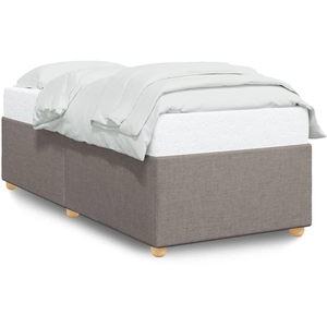 vidaXL Vidaxl Cadre De Lit Sans Matelas Taupe 80x200 Cm Tissu pas cher