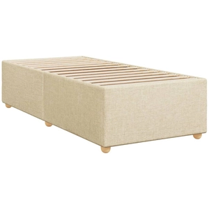 vidaXL Cadre de lit Crème 80x200 cm Tissu pas cher