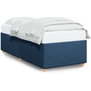 vidaXL Cadre de lit Bleu 80x200 cm Tissu pas cher