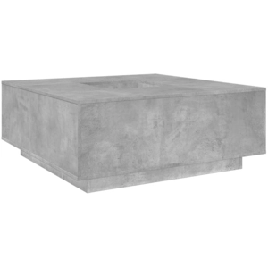 vidaXL Table basse gris béton 100x100x40 cm bois d'ingénierie pas cher