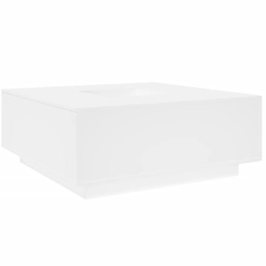 vidaXL Table basse blanc 100x100x40 cm bois d'ingénierie